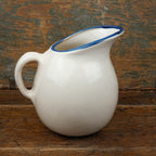Blue Horse Pot Belly Pitcher
