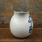 Blue Horse Pot Belly Pitcher