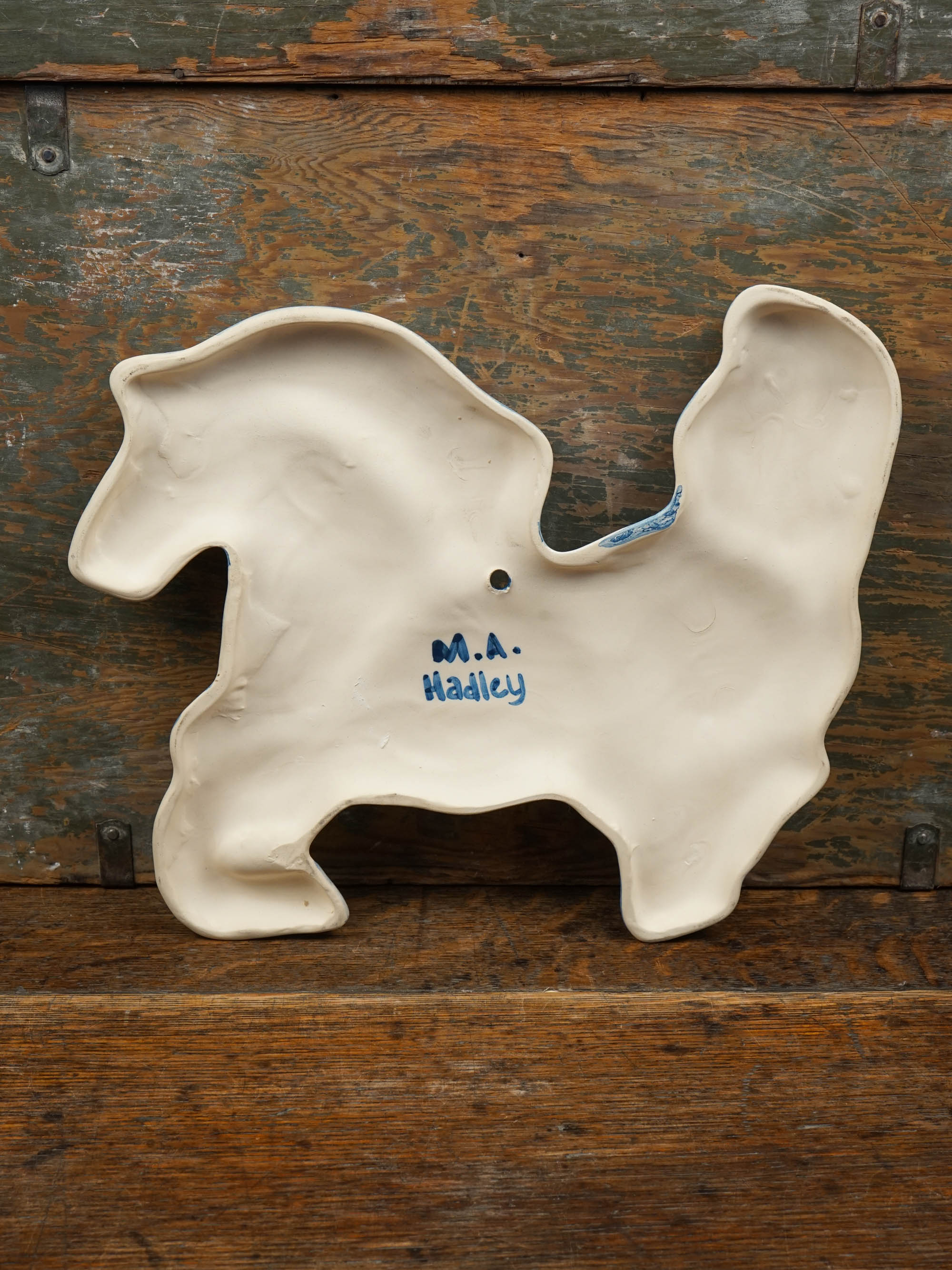 Blue Horse Wall Plaque