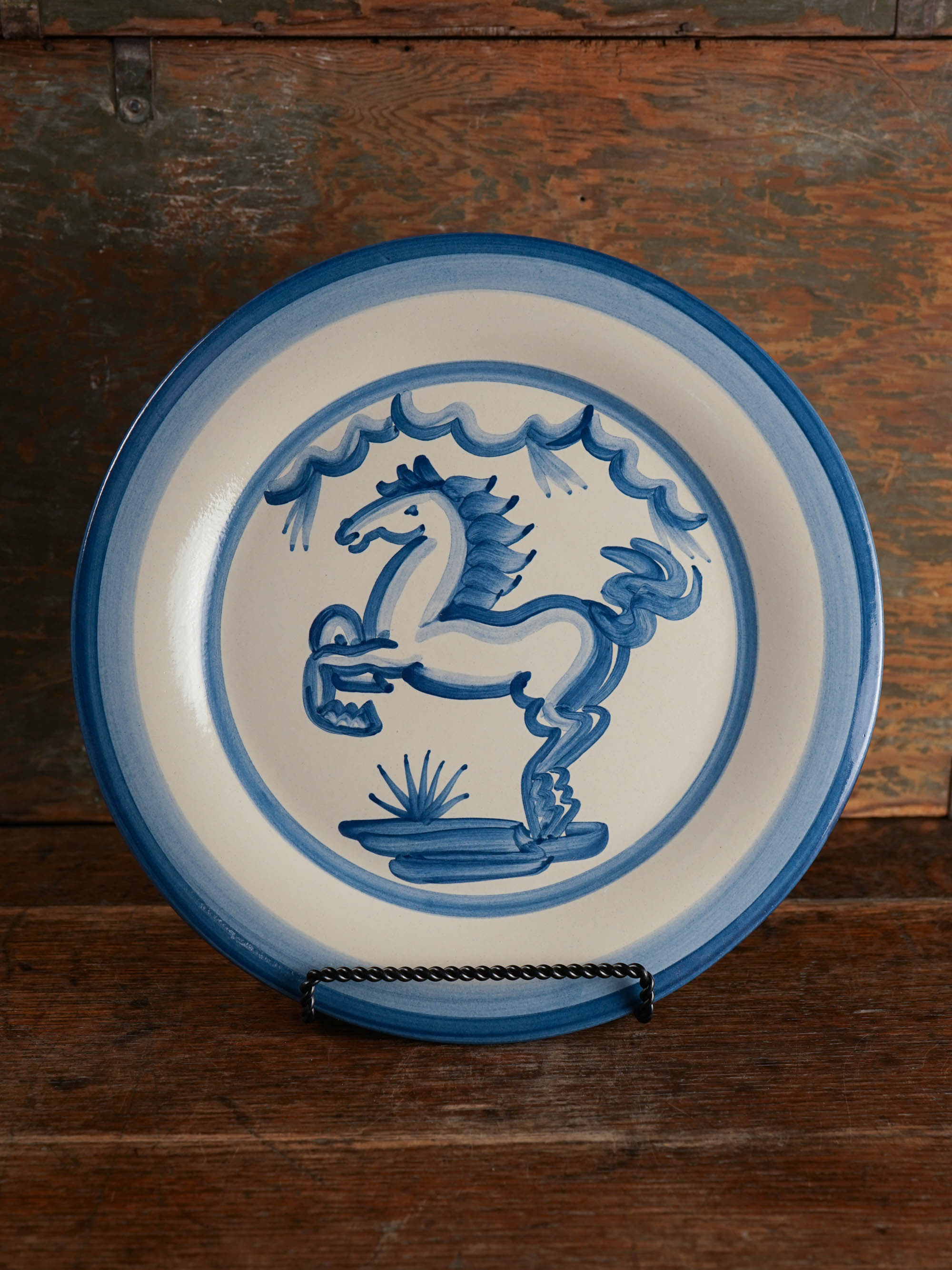 Blue Horse Serving Plate