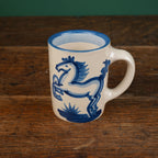 Blue Horse Straight Mug