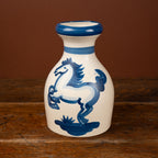 Blue Horse Vase