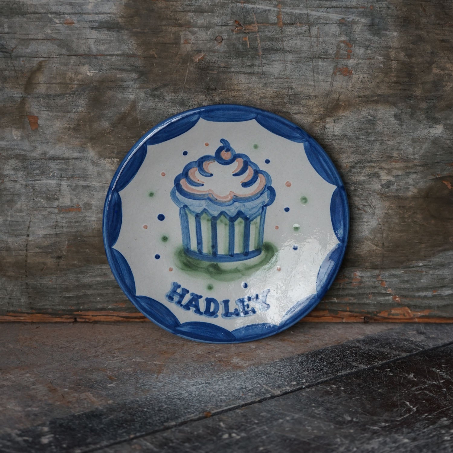 Personalized Cupcake Plate
