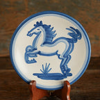 Blue Horse Bread & Butter Plate