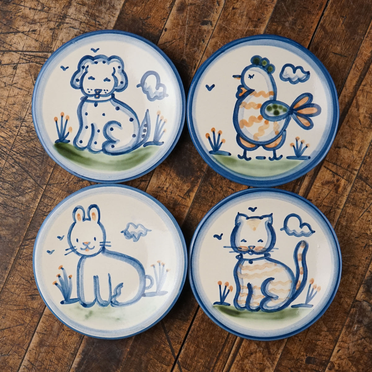 Farm Animals Bread & Butter Plate Bundle