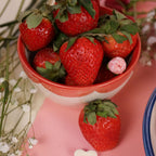 Red and Pink Ice Cream Bowl