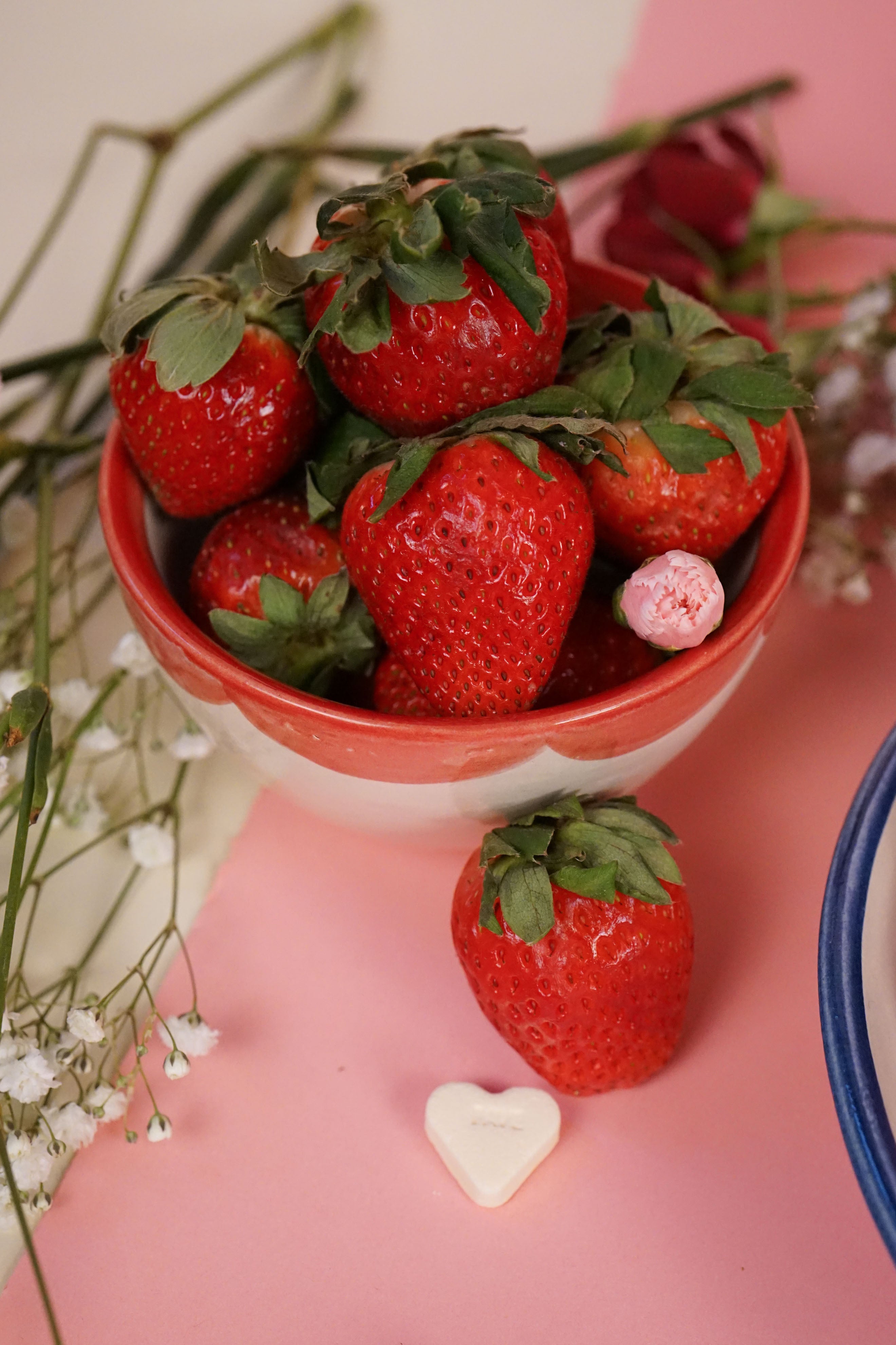 Ice Cream Bowl - Red and Pink