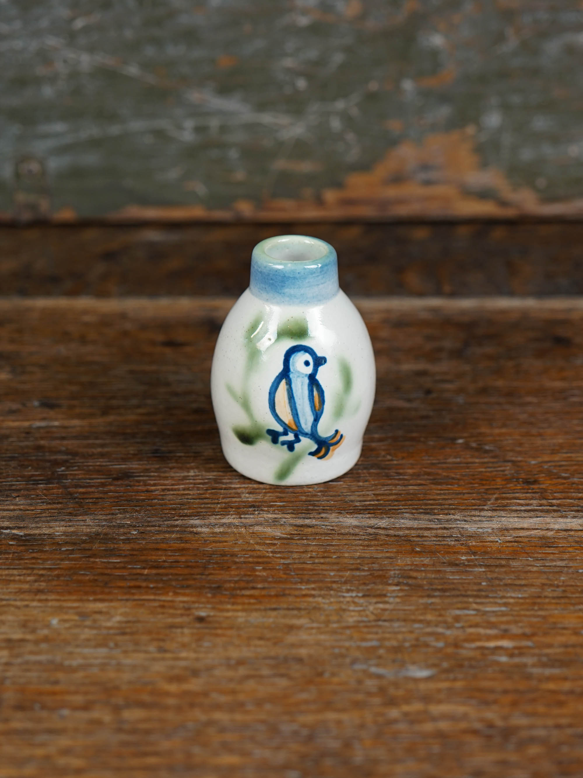 Perched Sparrow Bud Vase