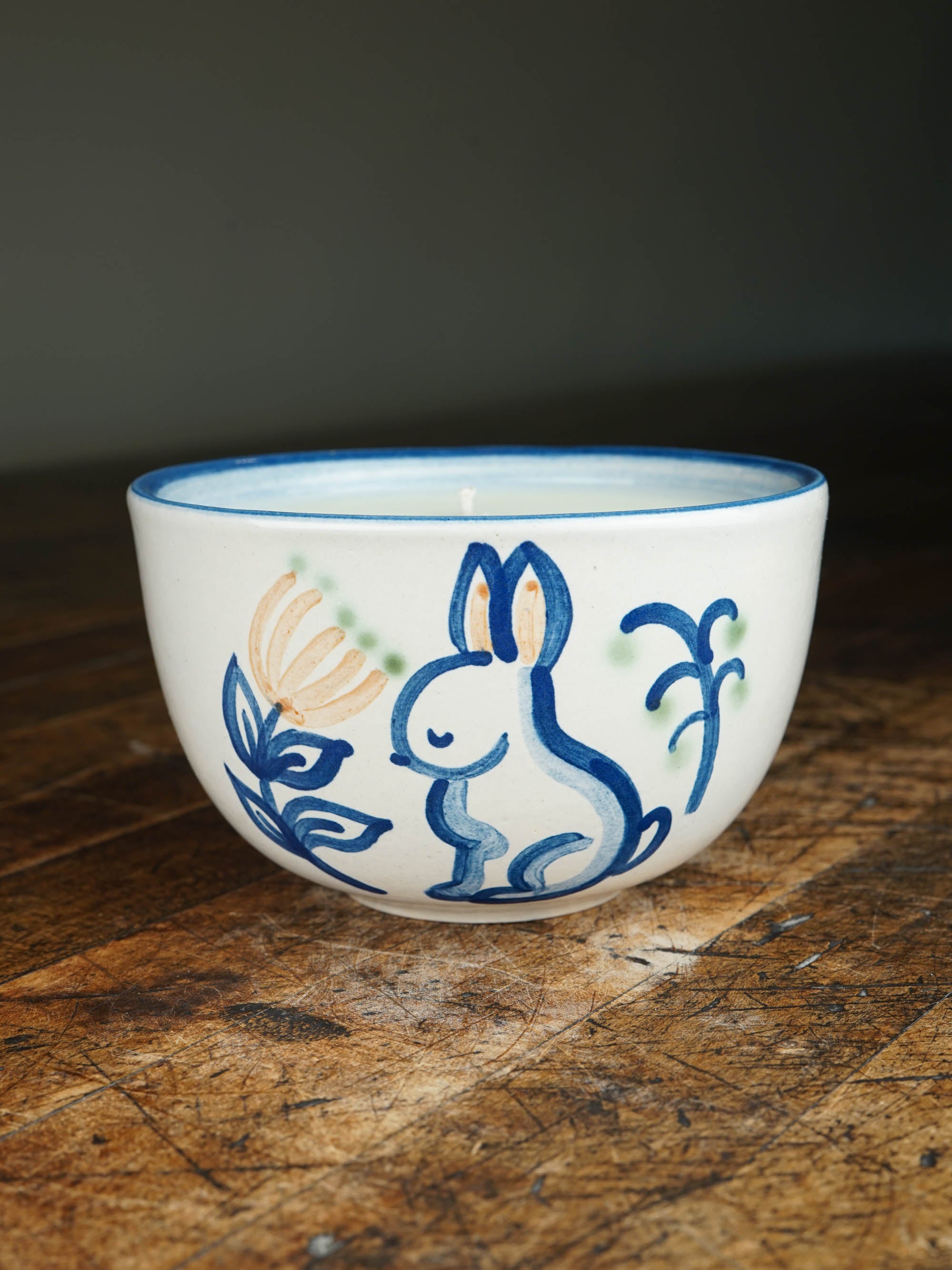 Scandinavian Bunny Candle