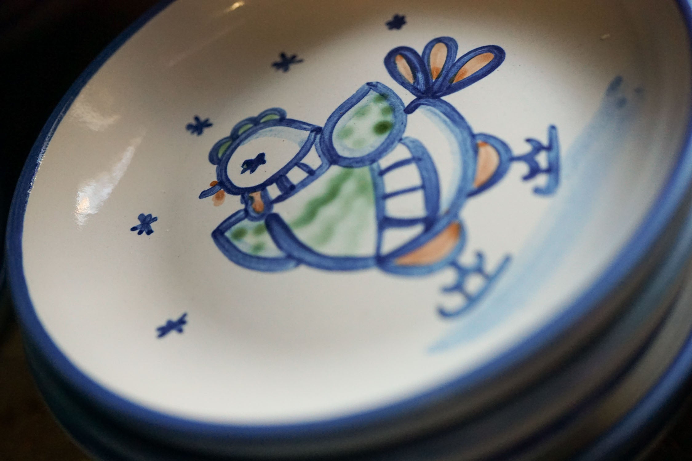 Pasta Plate - Skating Chicken