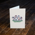 Kissing Chickens Notecards (6 pack)