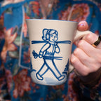 Skier Girl Flare Mug