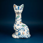 Holiday Lights Tall Cat Vase