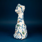 Holiday Lights Tall Cat Vase