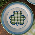 Plaid Clover Serving Plate