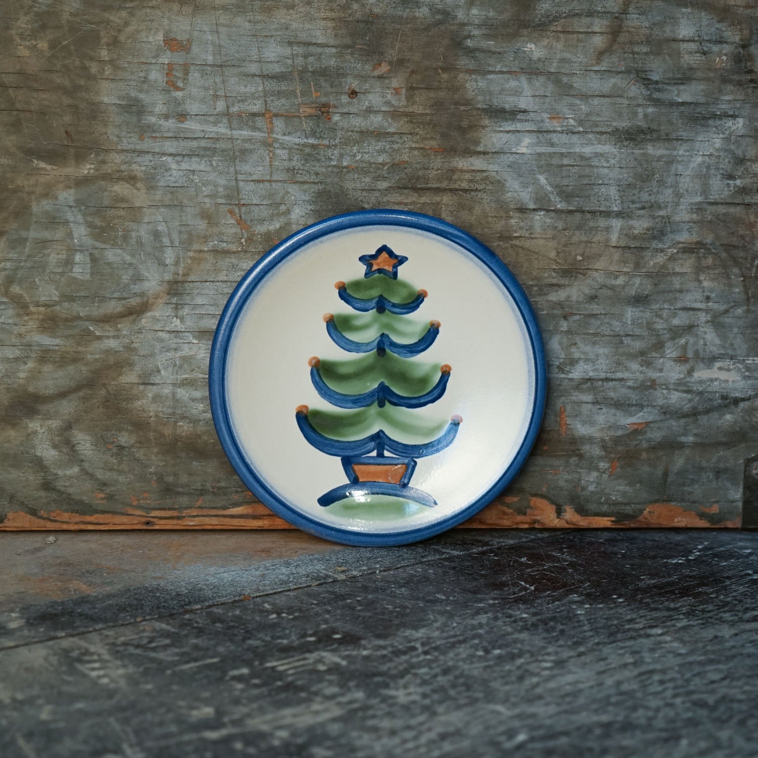 Bread and Butter Plate - Christmas Tree