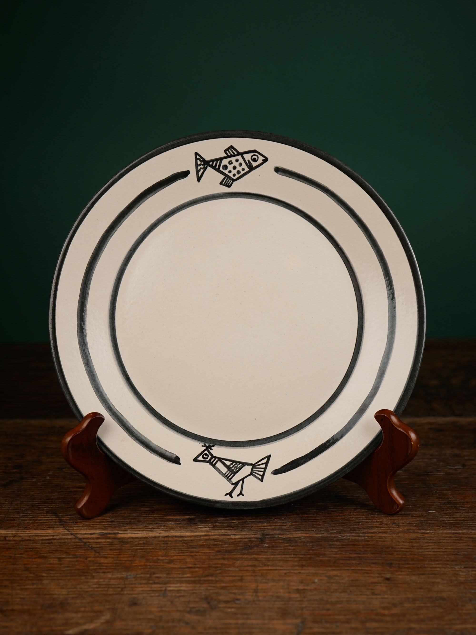 Cubist Fish Dinner Plate
