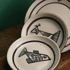 Cubist Fish Pasta Plate
