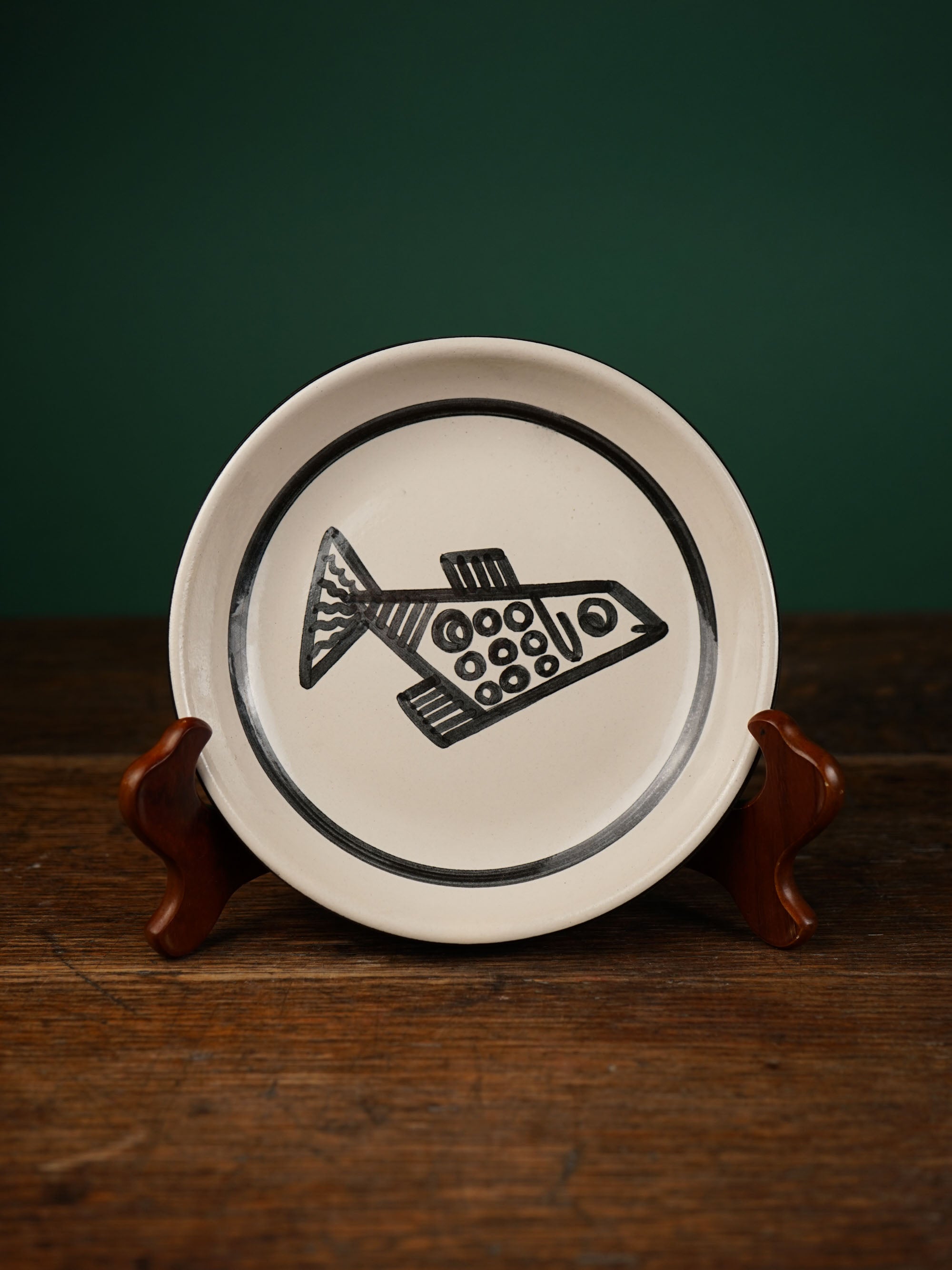 Cubist Fish Pasta Plate