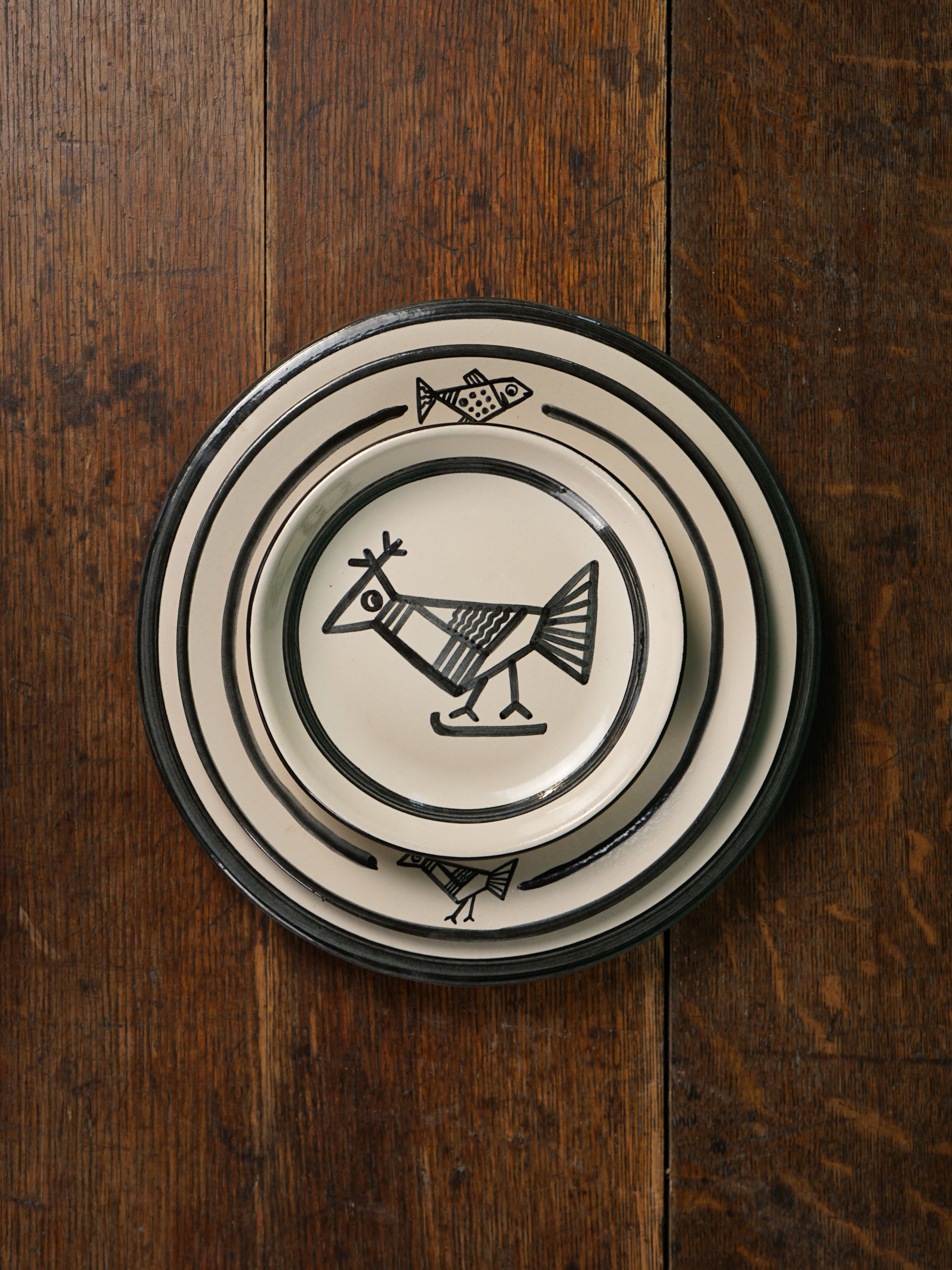 Cubist Fowl Pasta Plate