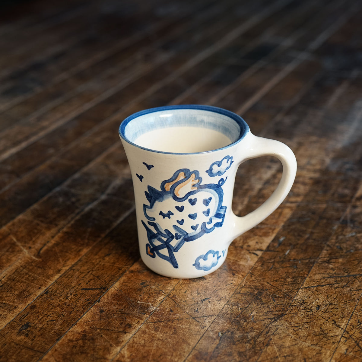 Cupid Pig Flare Mug