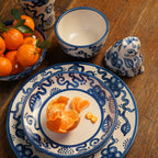 Blue Flower Pasta Plate