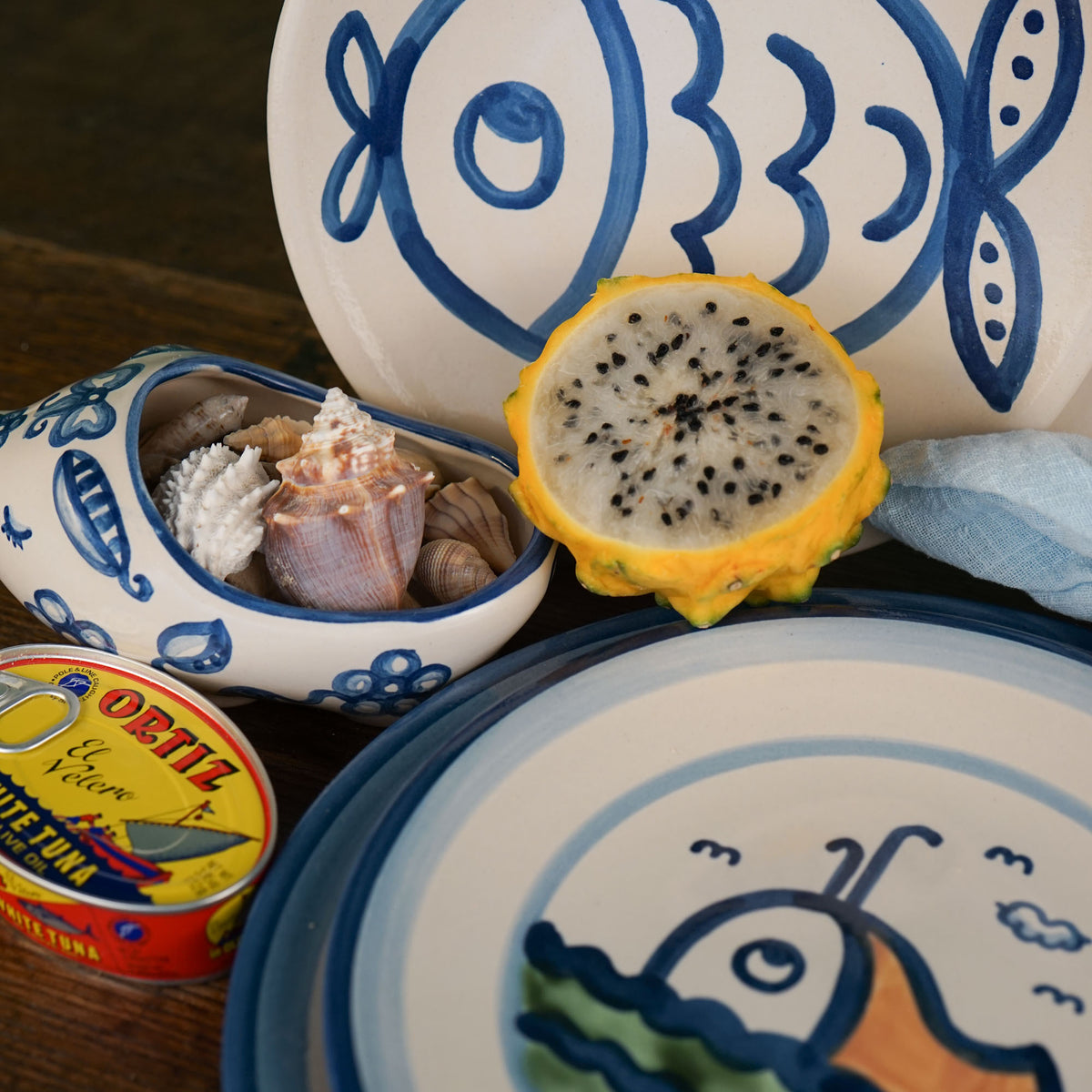 Gourmet Blue Fish Lunch Plate