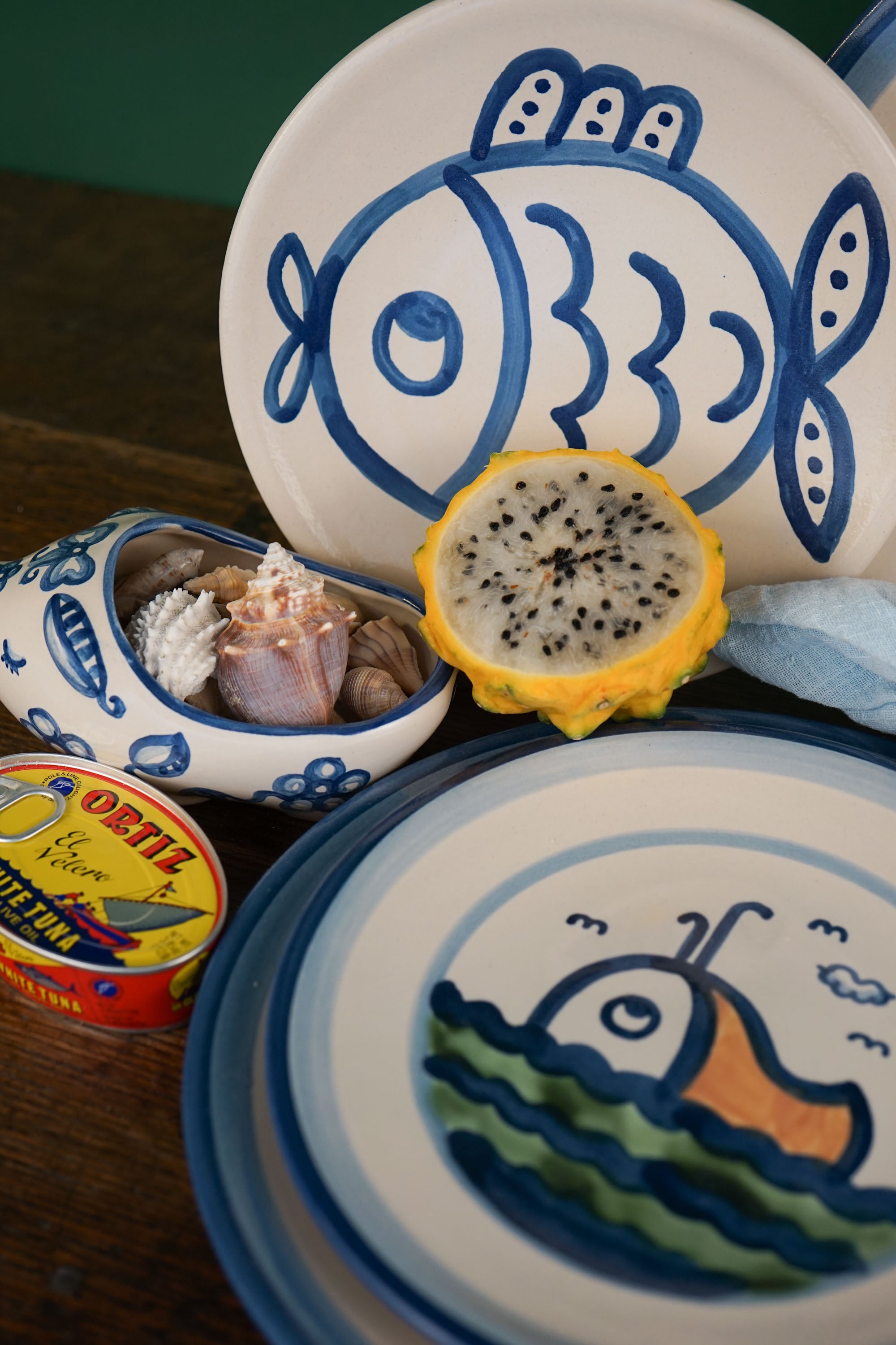 Gourmet Blue Fish Lunch Plate