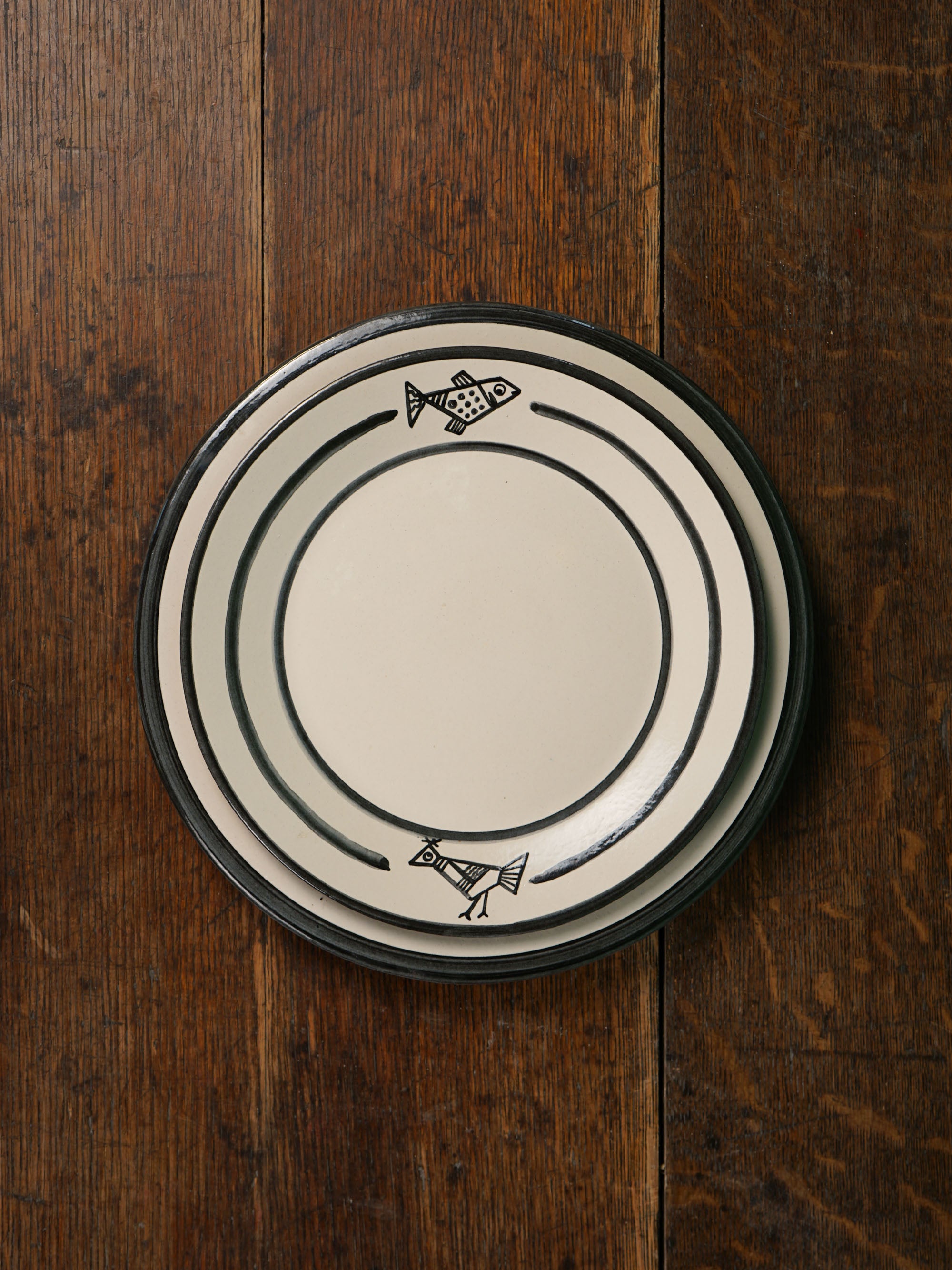 Cubist Fish Dinner Plate