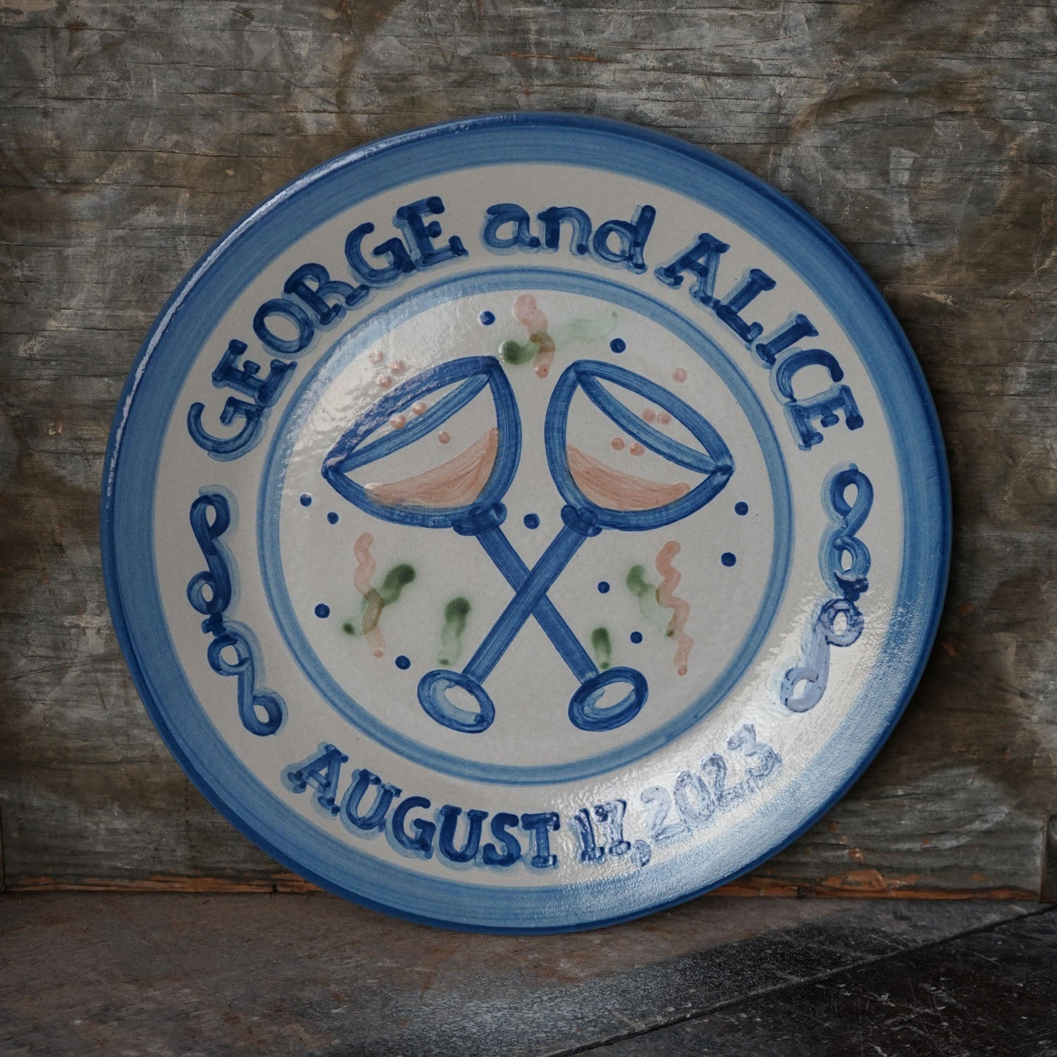 Personalized Wedding Plate