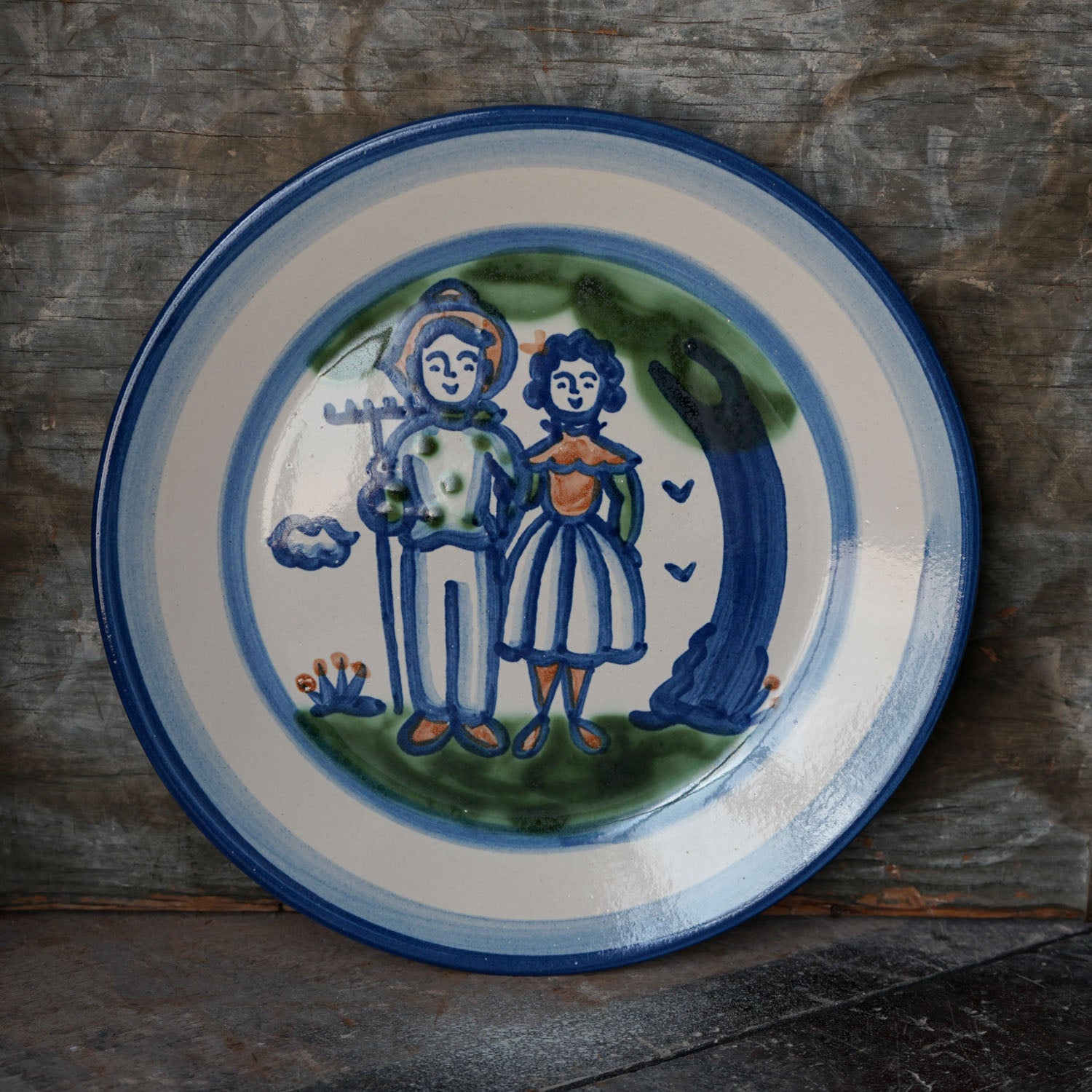 Dinner Plate - Country Couple - SECOND