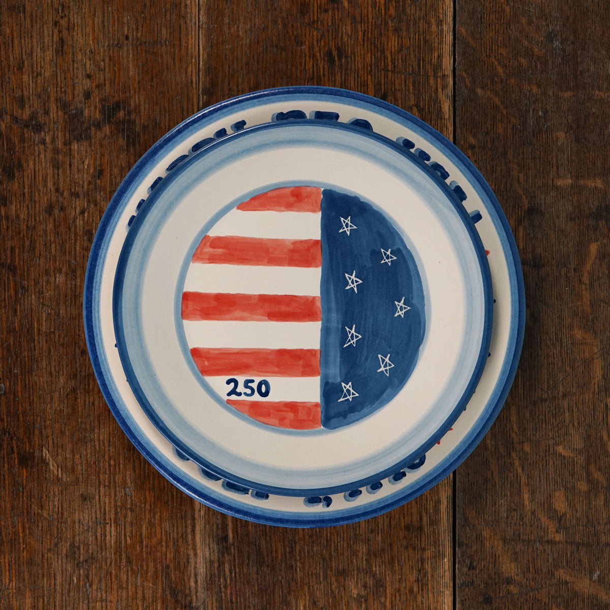 Semiquincentennial Flag Dinner Plate
