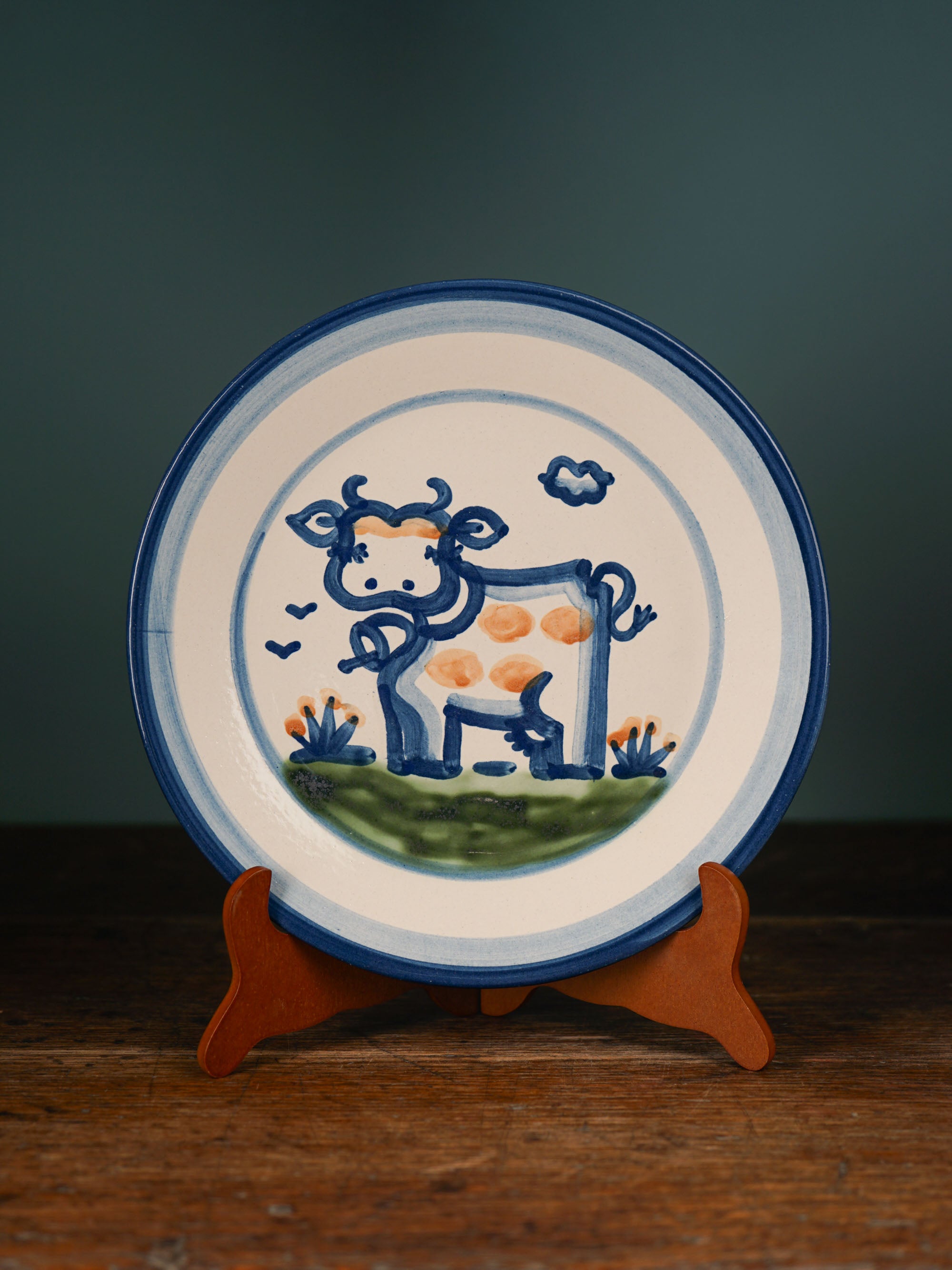 Cow Dinner Plate