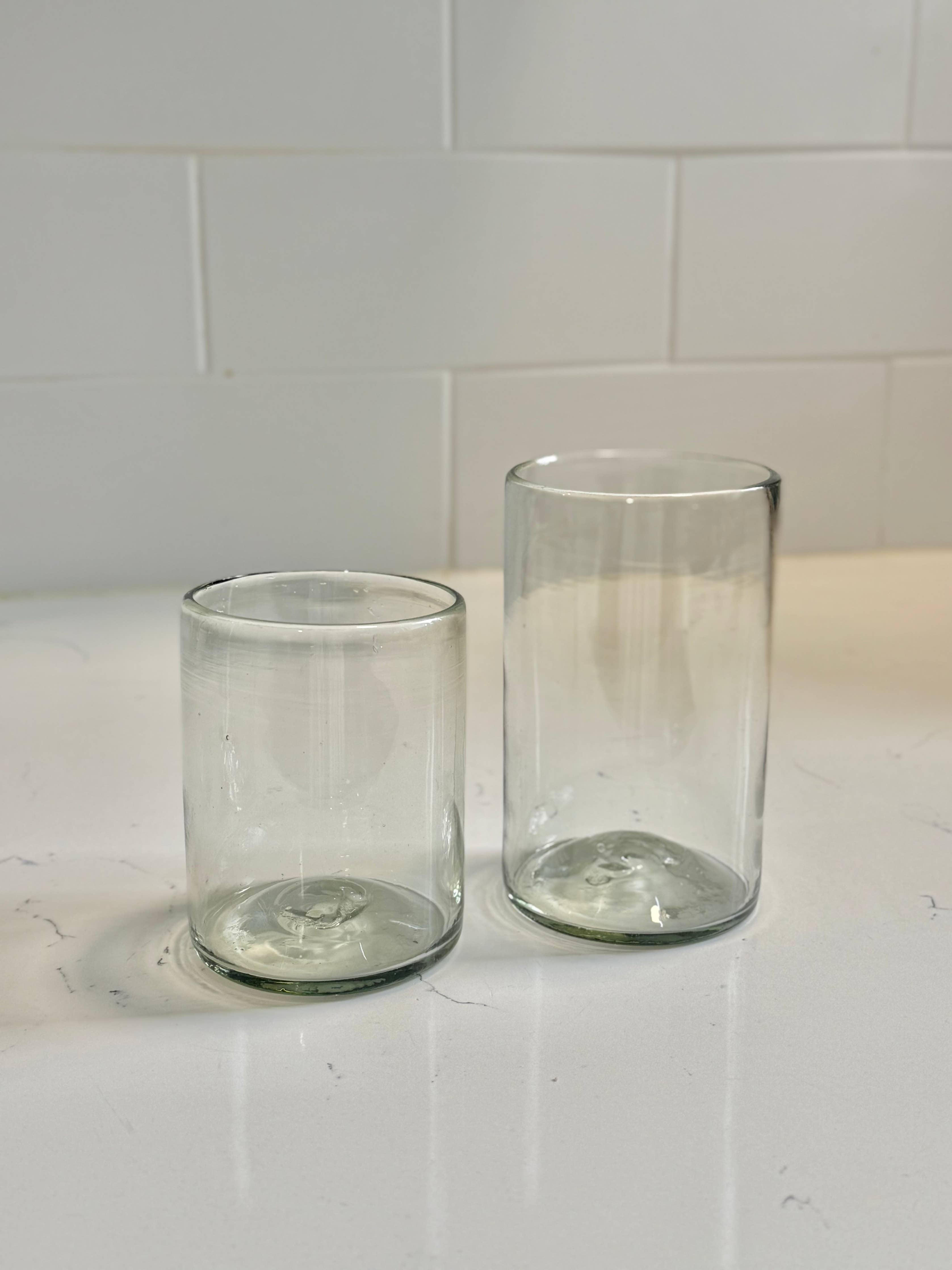 Recycled Handblown Tumbler: Large, Set of 4