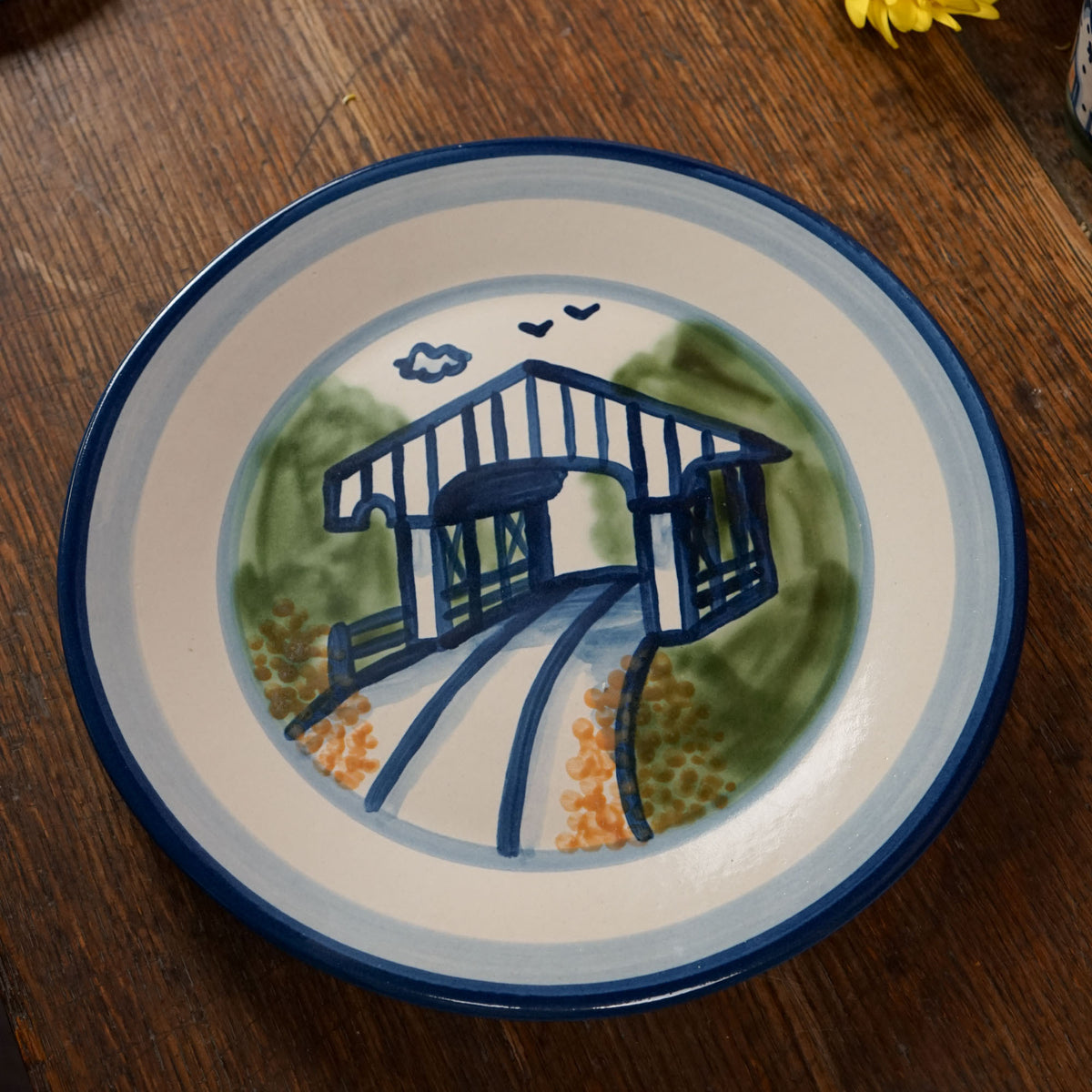 Covered Bridge Dinner Plate