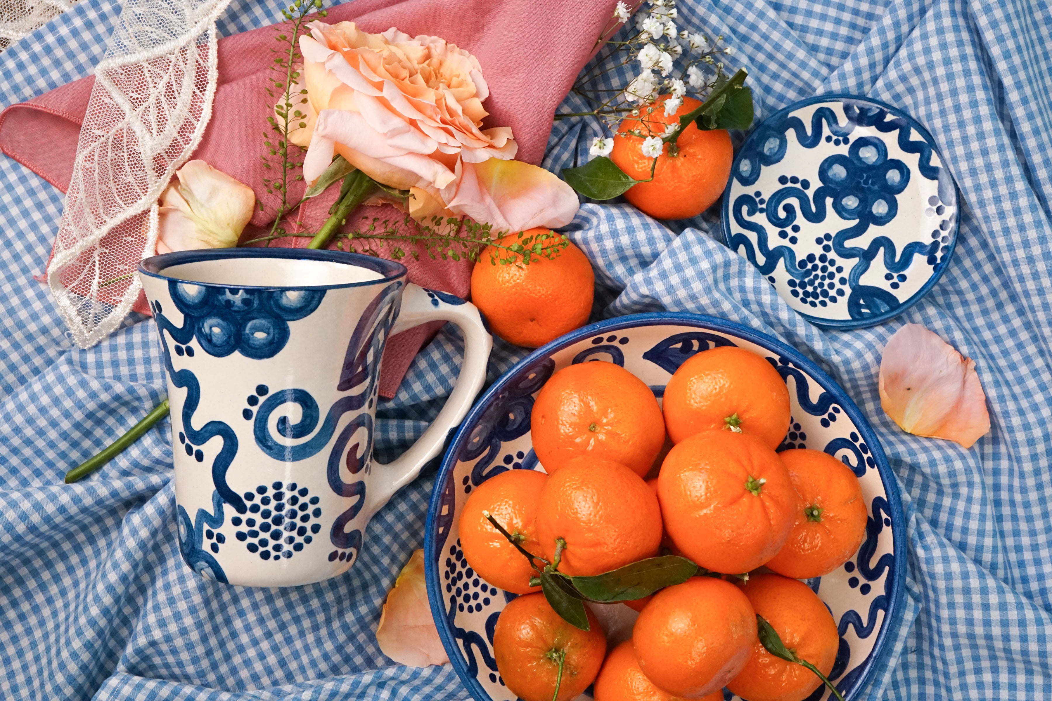 Blue Flower Coaster