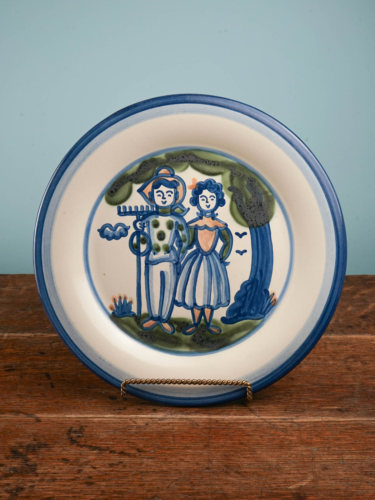 Farmer & Wife Serving Plate
