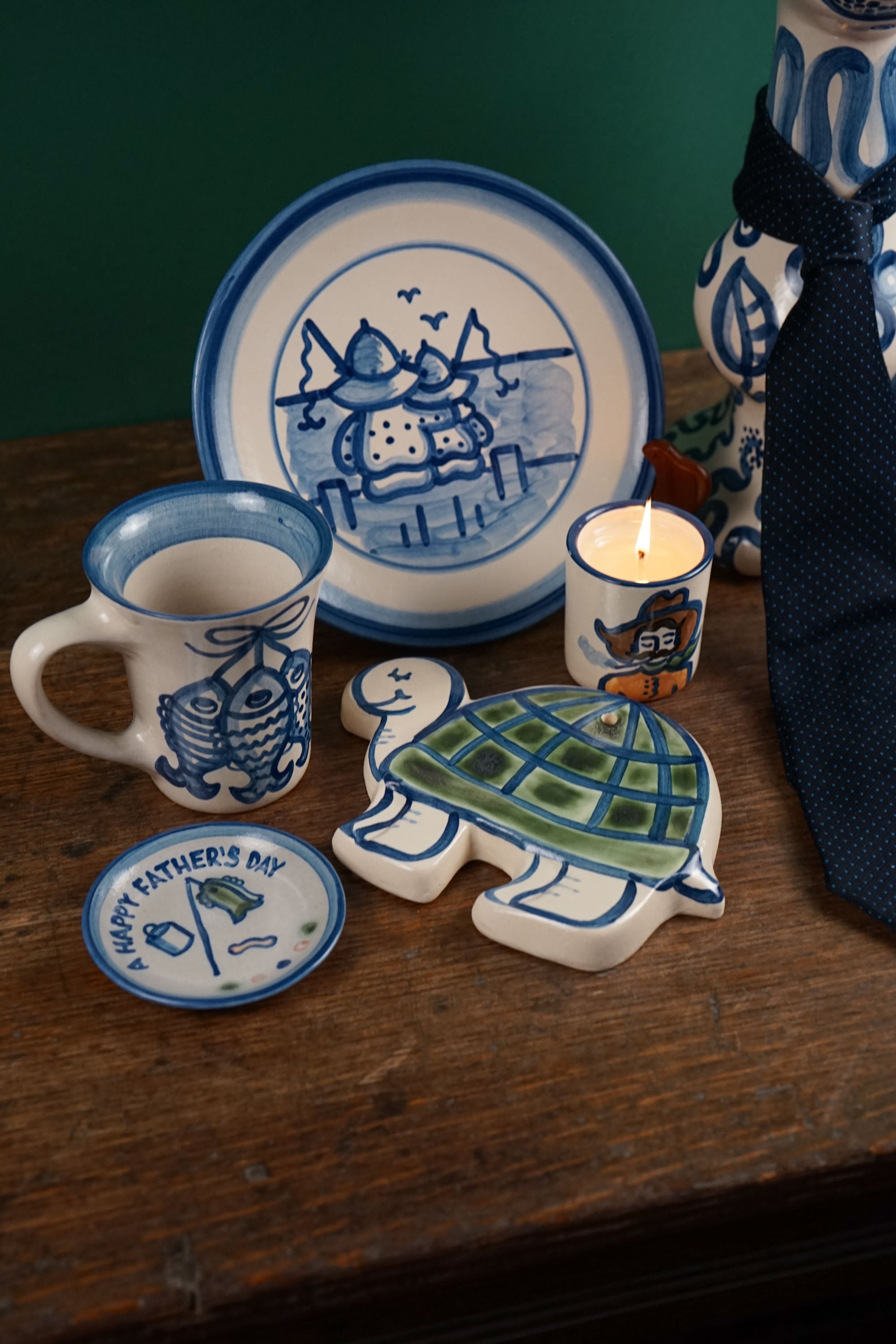 Happy Fathers Day Fishin' Coaster