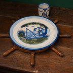 Fisherman by Tree Dinner Plate