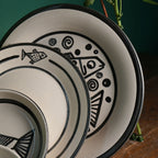 Cubist Fish & Fowl Serving Plate