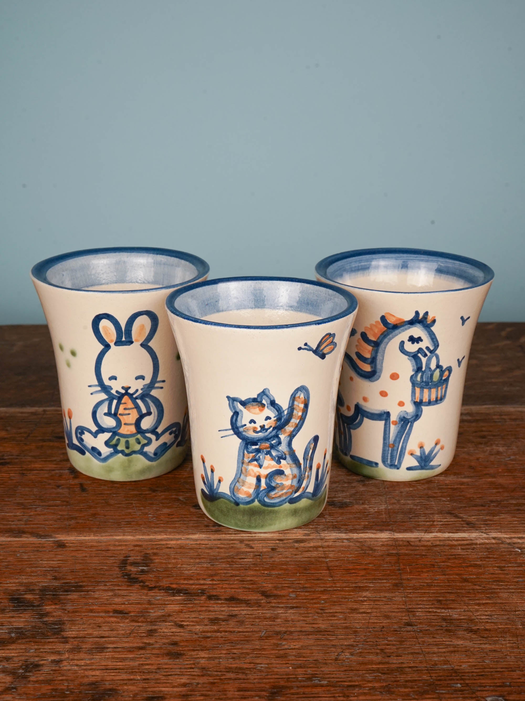 Easter Basket Country Horse Flare Cup