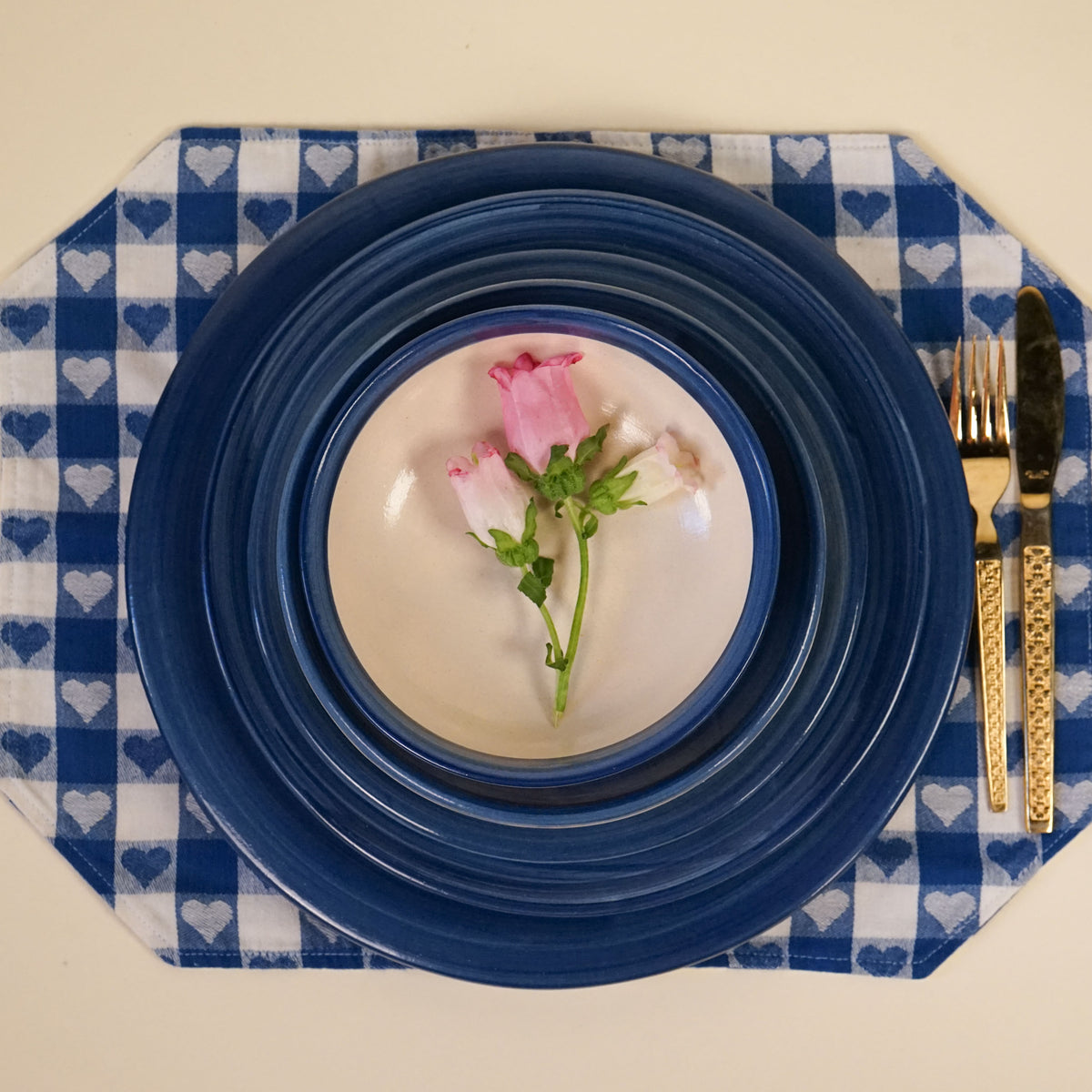 Blue Heritage Stripe Soup Bowl