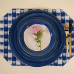 Blue Heritage Stripe Pasta Plate