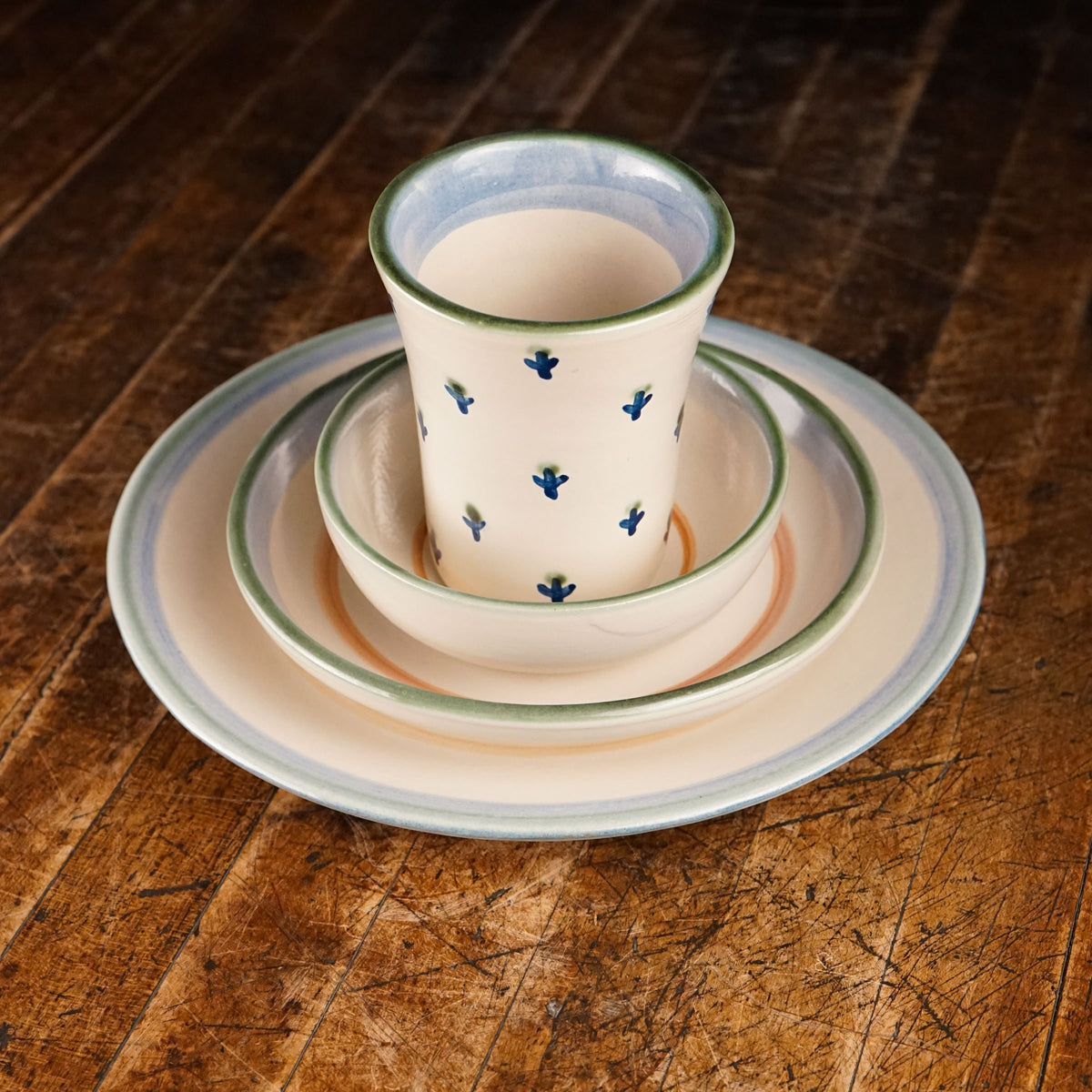 Forget-me-not 4-Piece Dinnerware Set