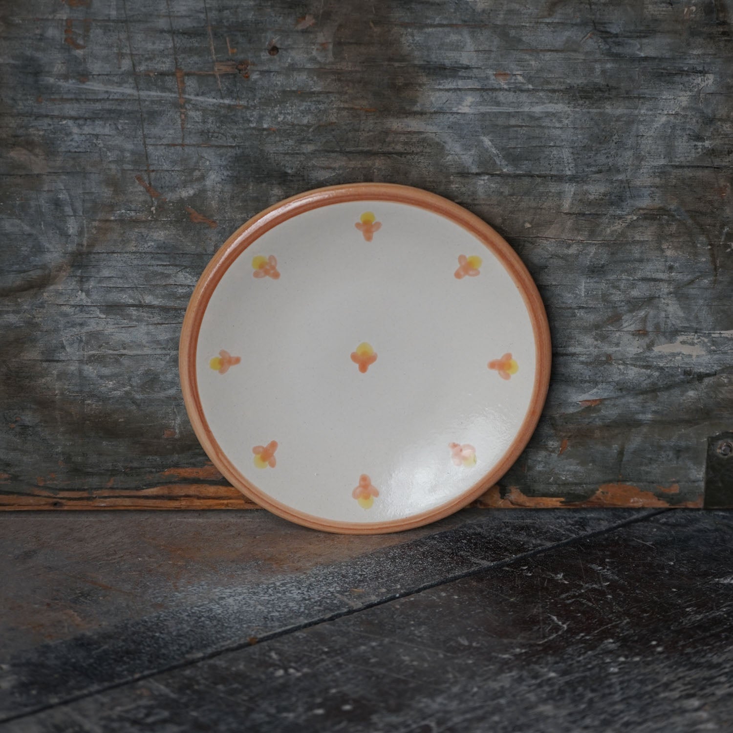 Bread and Butter Plate - Pink Forget-Me-Not