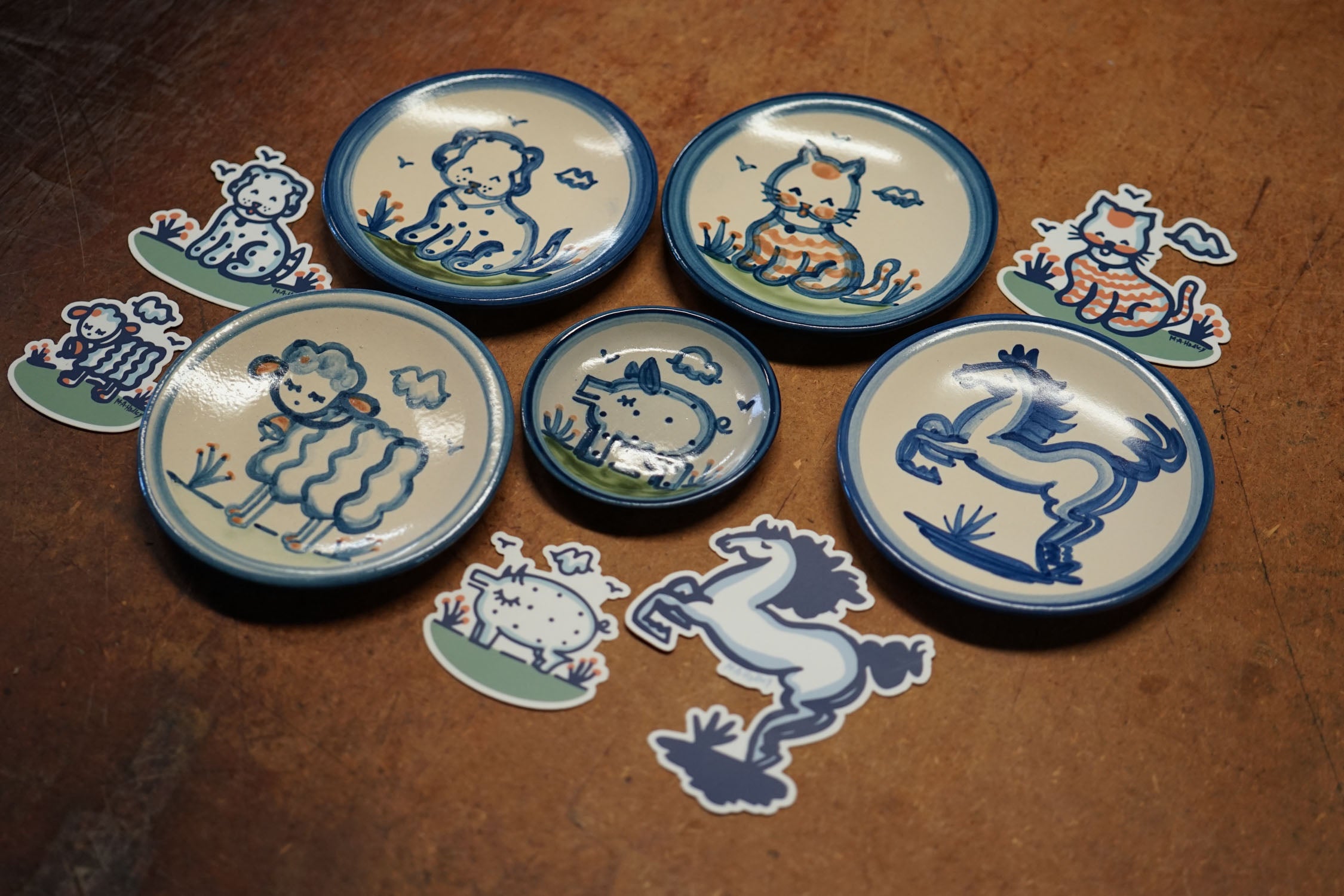 Blue Horse Sticker