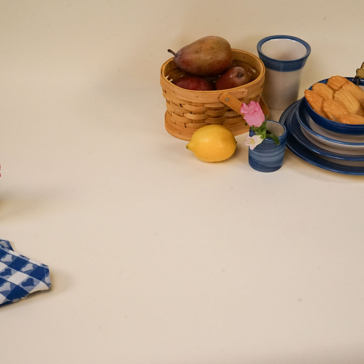 Blue Heritage Stripe Serving Plate