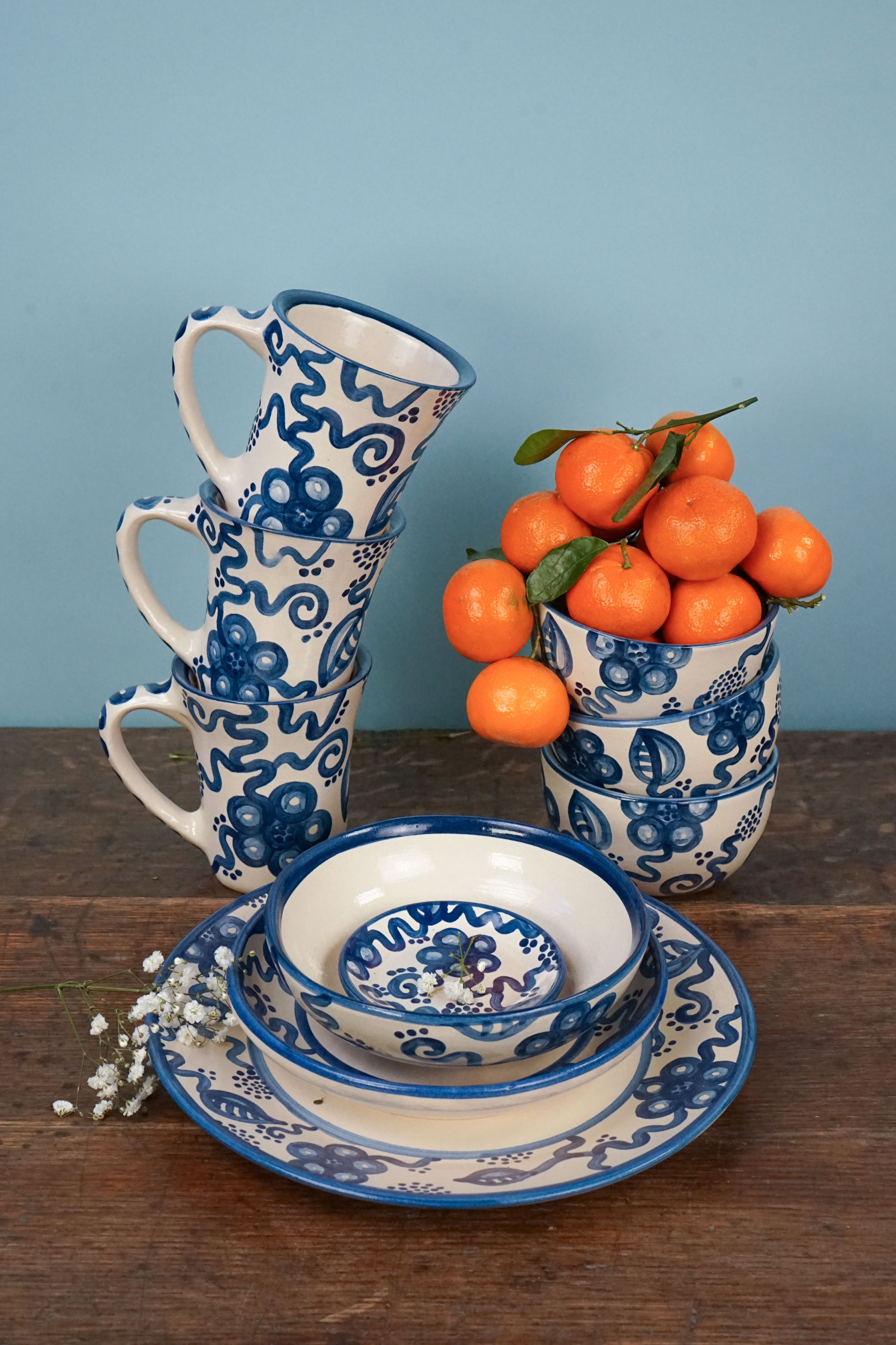Blue Flower Coaster
