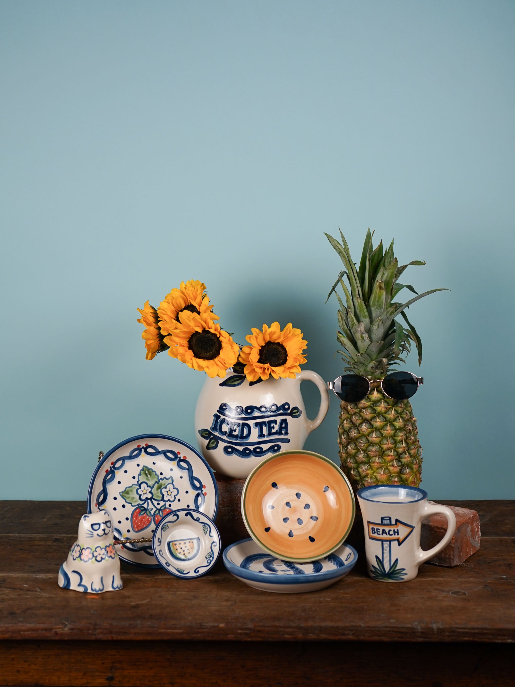 Iced Tea Pot Belly Pitcher