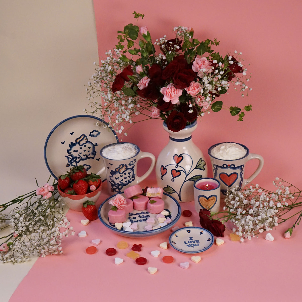 Bleeding Heart Flower Vase